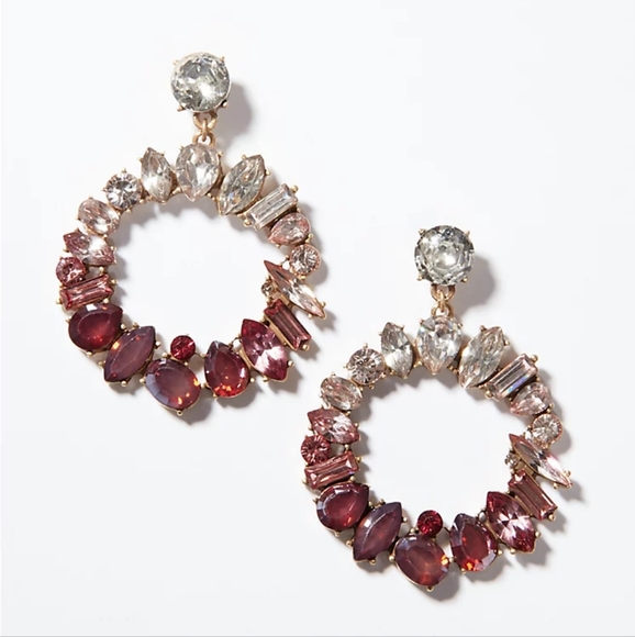 Loft Crystal Wreath Drop Earrings - Picture 1 of 6